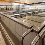 Le piscine delle forme di Grana, Parmigiano Reggiano, e...